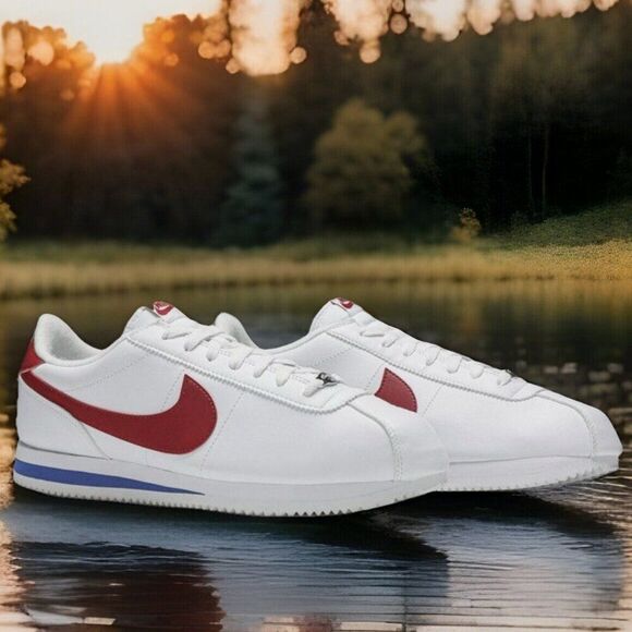 Nike Cortez OG Forrest Gump White/Red/Blue Sneaker Shoes Men 819719-103 11.5 US - Picture 1 of 5
